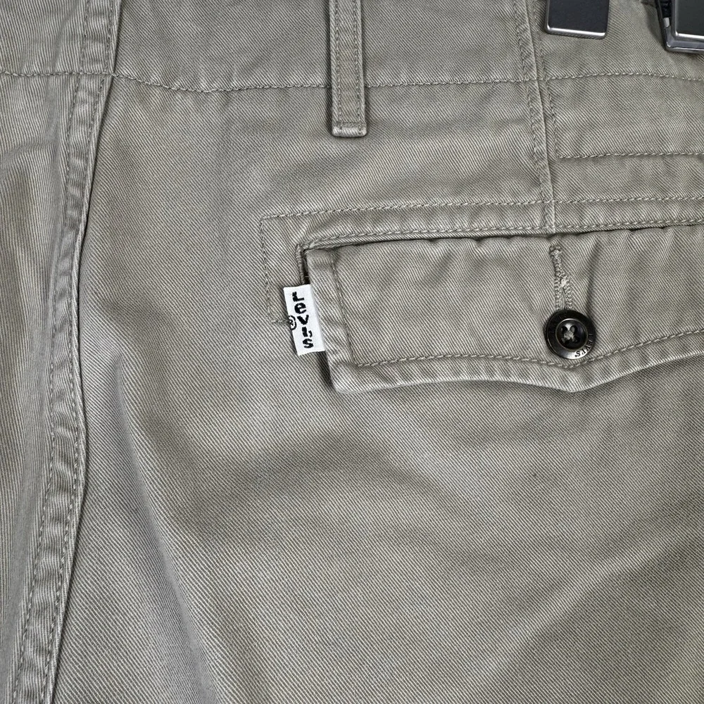 Levi's Men's 38 Paratrooper Cargo‎ Vintage Military Khaki Shorts 11